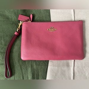 Coach Pink Wristlet. Brand New.